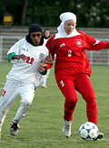 イスラム教徒の女子選手