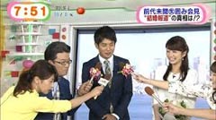 生野陽子アナ結婚報告時の加藤綾子アナ