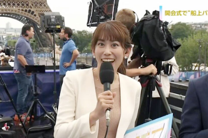中川安奈アナ 裸に見えるトップス