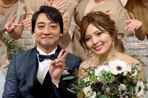結婚式でのジャンポケ斎藤＆瀬戸サオリ