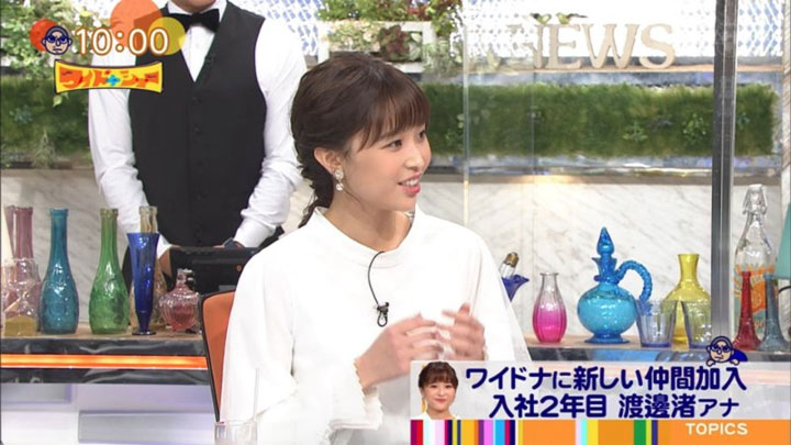 渡邊渚『ワイドナショー』初登場