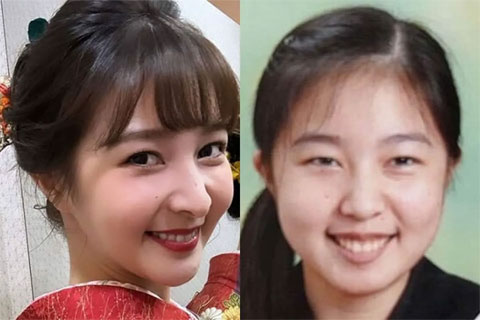 大坪彩織 中学生時代の顔